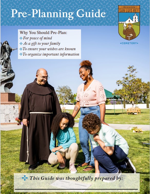 Pre planning Guide 2026 Mission San Luis Rey Cemetery Oceanside CA