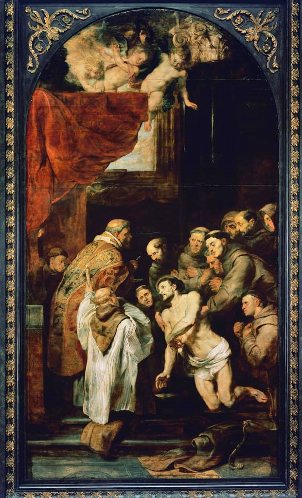 Peter Paul Rubens, Last Communion of Saint Francis_Flemish, c. 1619_Antwerp, Musee royaux des BEaux-Arts de Belgique03